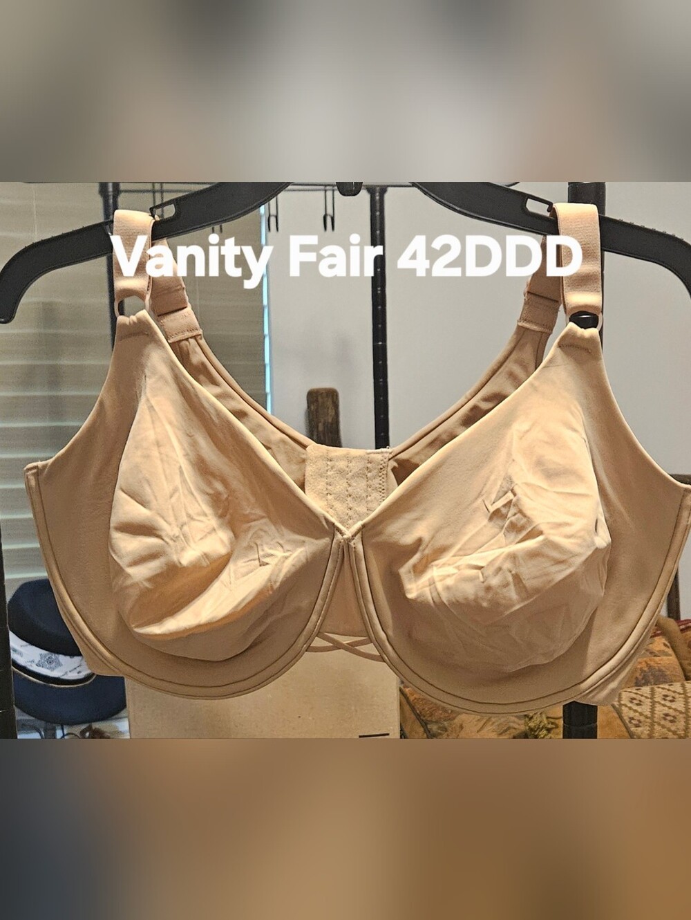 Vanity Fair Women's Full Coverage Beige Bra - 42DDD